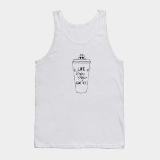 Life Begins After Coffee Tank Top